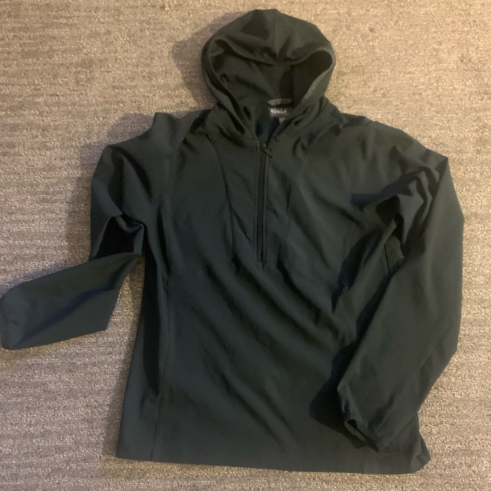 Far West half zip hooded pullover